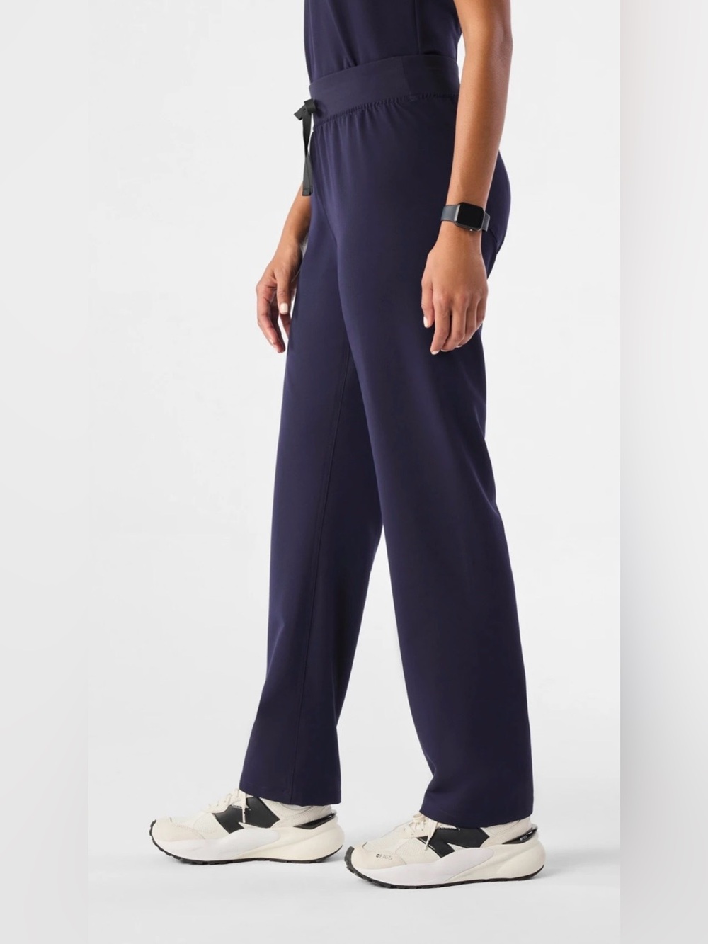 Women's Figs Highwaisted Tall Livingston Scrub Pants | Medium | Navy